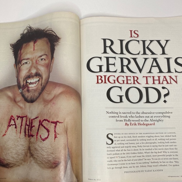 Rolling Stone Mag 2011-#1128-Rihanna-Gervais-Britney Spears-Liz Taylor-War. - Picture 10 of 11